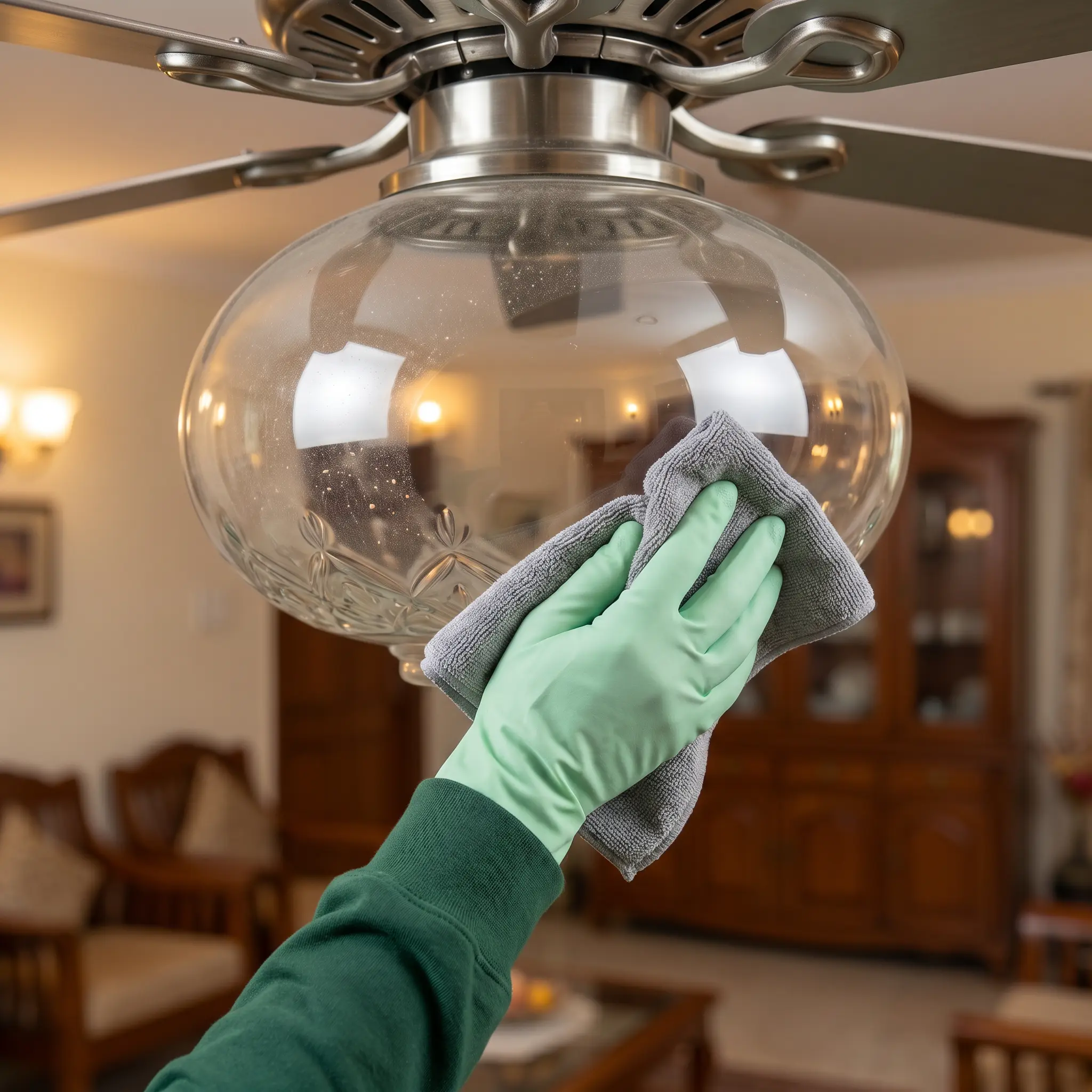 ceiling fan light fixture cleaning Vadodara home